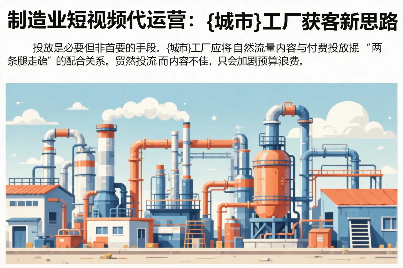 制造业短视频代运营：金川工厂获客新思路